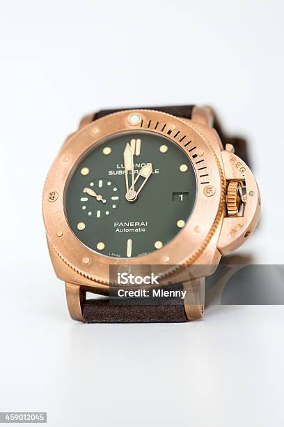 Panerai Luminor 방수 Pam382 Bronzo 명품 시계에 대한 스톡 사진 및 기타 이미지 - 명품 시계, 0명, 가죽