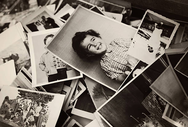 Old Photographs "Istanbul, Turkey - October 06, 2012: Pile of old black and white photographs including pictures of people portaits for sale in a street market in Beyoglu, Istanbul." fine art portrait photos stock pictures, royalty-free photos & images