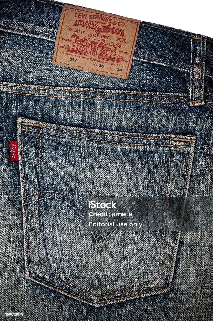 Levis Jeans Back Pocket Stock Photo - Download Image Now - Jeans, Levi's,  Acid Washed - iStock