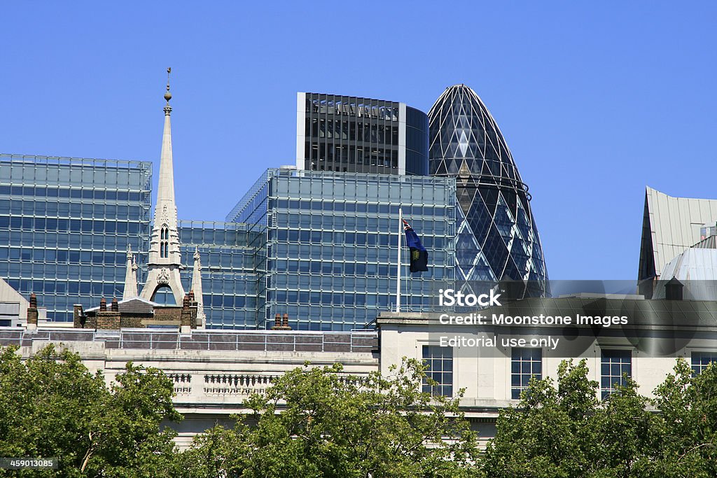 Cidade de Londres, na Inglaterra, Reino Unido - Foto de stock de 30 St Mary Axe royalty-free