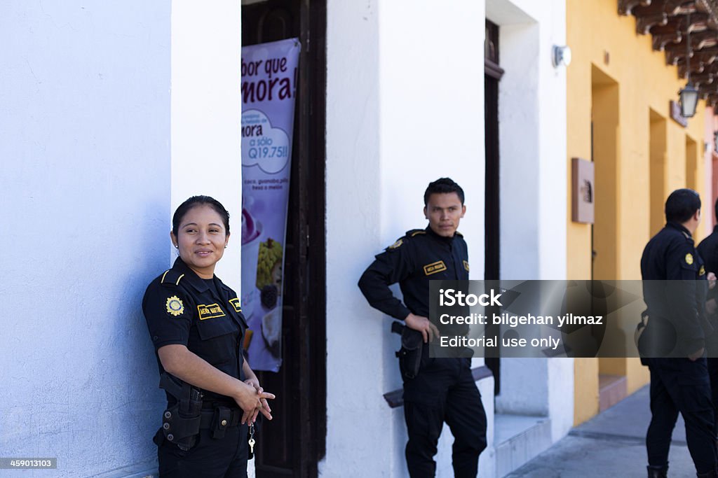 Officier de police guatémaltèque - Photo de Police libre de droits