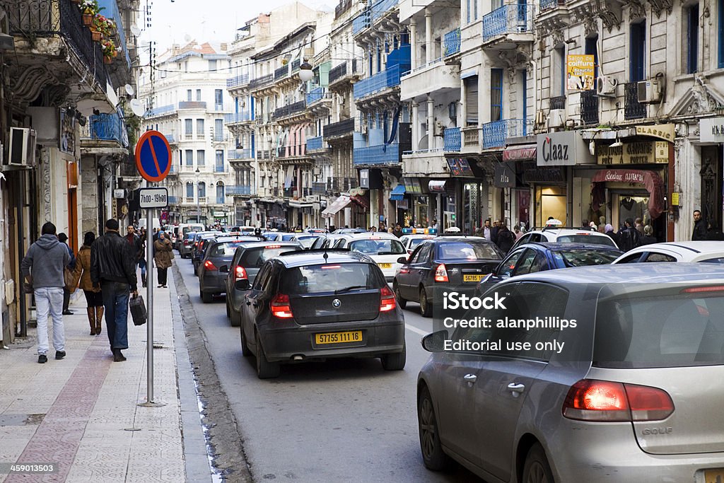 Trafic congestionnées street à Alger - Photo de Afrique libre de droits