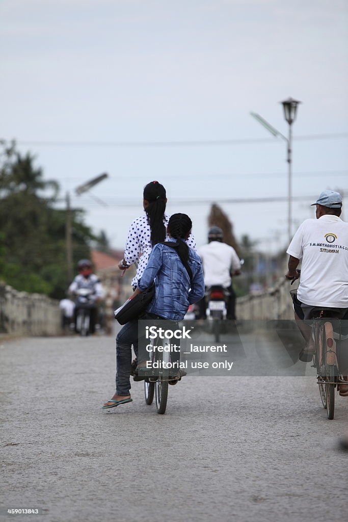 Traffico in Cambogia - Foto stock royalty-free di Ambientazione esterna
