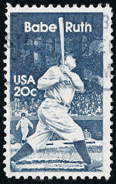 babe ruth timbre - new york yankees photos et images de collection