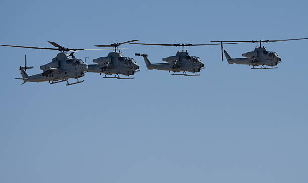 4 ah -1 w スーパー cobras - marine corps air station miramar airshow san diego california marines ストックフォトと画像