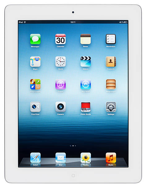 ipad 3 - ipad 3 ipad white digital tablet foto e immagini stock