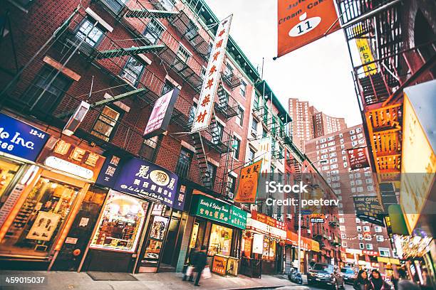 Chinatown Straßen Stockfoto und mehr Bilder von New York City - New York City, Restaurant, Architektur