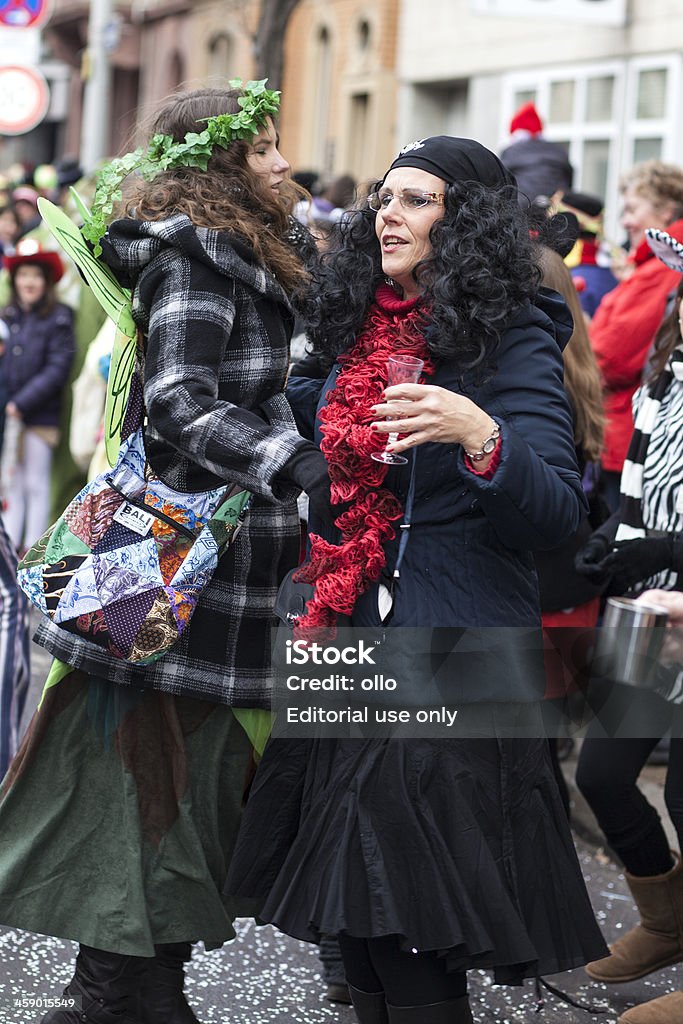 Rosenmontagszug, Street Karneval auf die Rose Monday in Mainz, Deutschland - Lizenzfrei Bühnenkostüm Stock-Foto