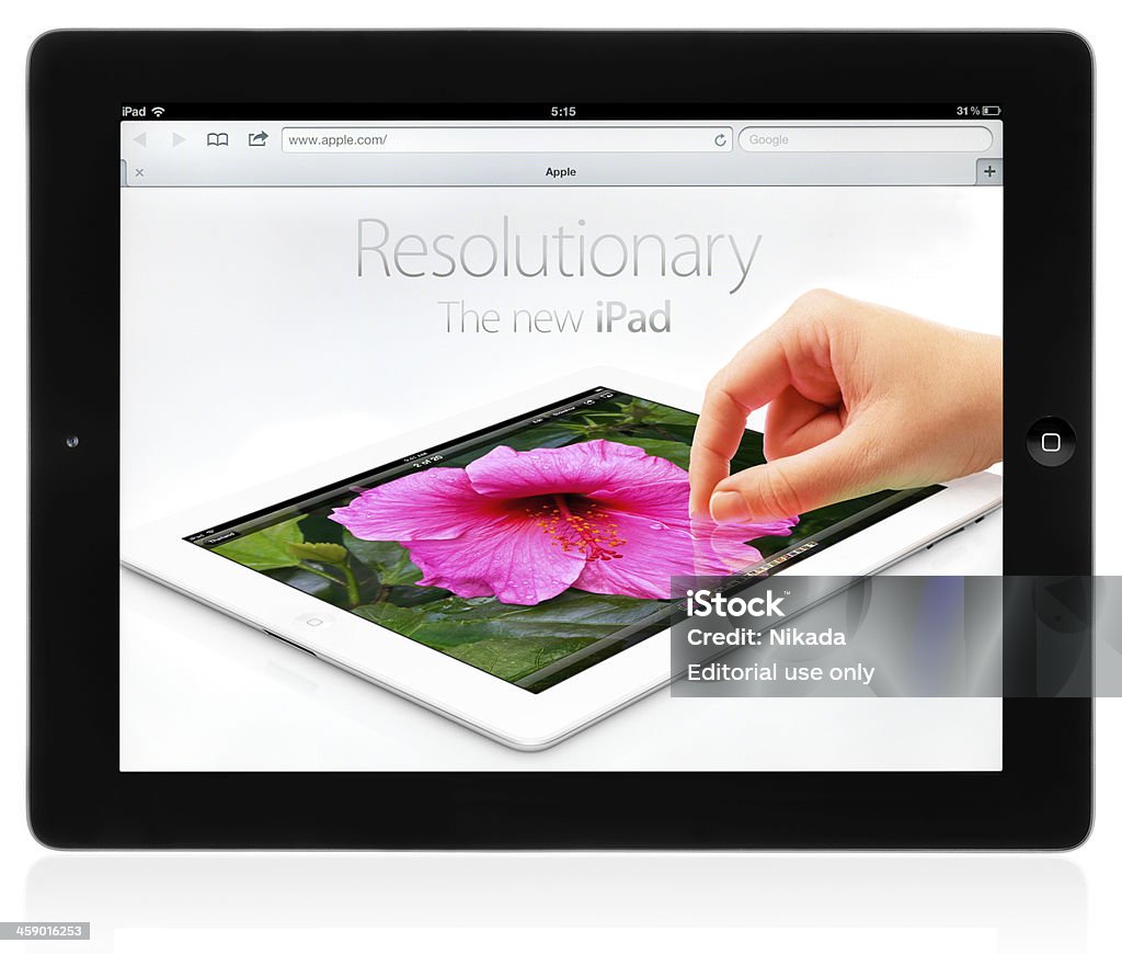 Novo iPad (3.ª geração - Royalty-free Figura para recortar Foto de stock