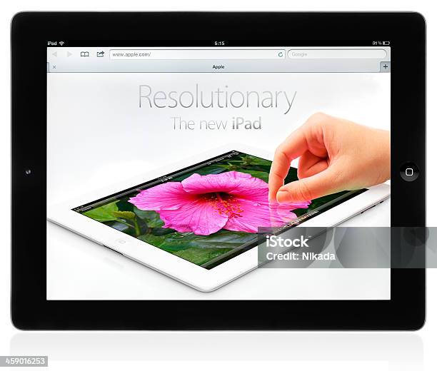 Новый Ipad Третьего Поколения — стоковые фотографии и другие картинки iPad - iPad, Изолированный предмет, Планшетный компьютер