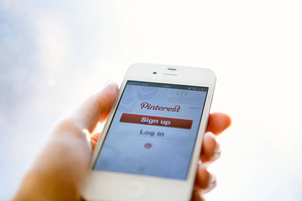 pinterest войдите в систему - pinterest стоковые фото и изображения