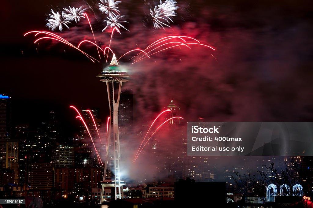 Seattle Silvester - Lizenzfrei Auslage Stock-Foto