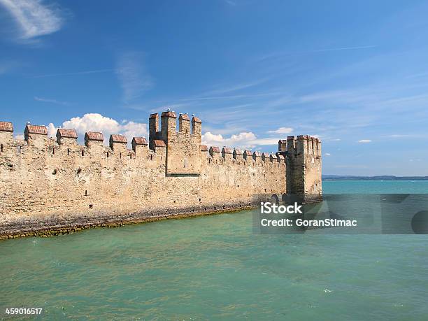 Sirmione Fortification Stock Photo - Download Image Now - Ancient, Architecture, Blue