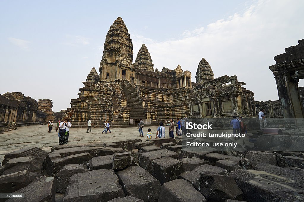 Tourismus in Angkor Wat - Lizenzfrei Angkor Stock-Foto