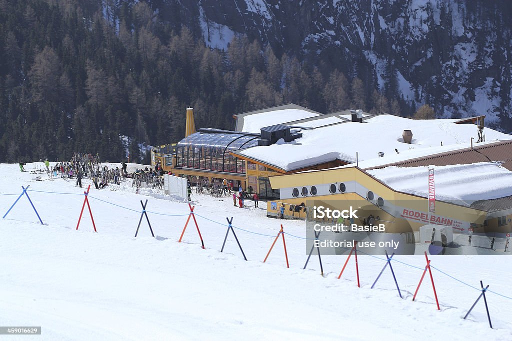 Ski-resort in Österreich - Lizenzfrei Alpen Stock-Foto