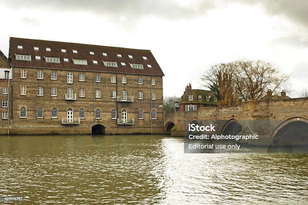 Huntingdon Cambrideshire Godmanchester Bridge - Lizenzfrei Außenaufnahme von Gebäuden Stock-Foto