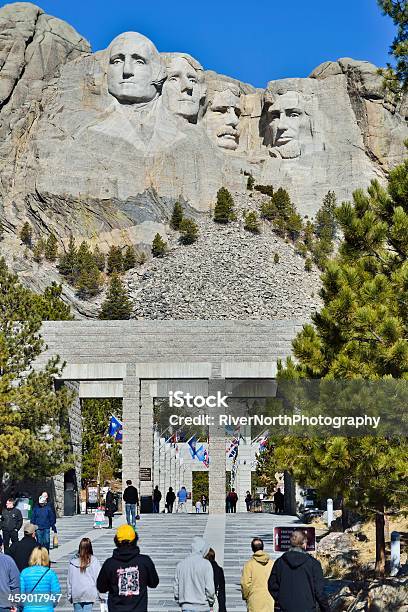 Pa Rushmore - Fotografie stock e altre immagini di Abramo Lincoln - Abramo Lincoln, Ambientazione esterna, Blu