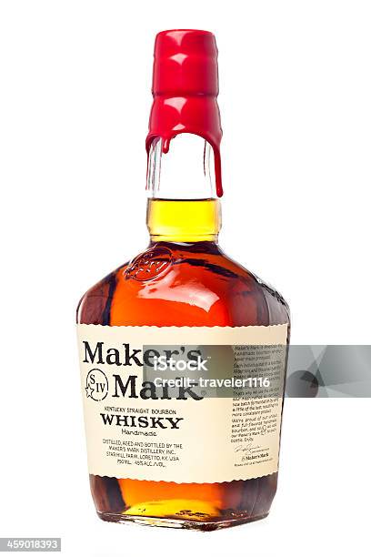 Foto de Makers Mark Whisky e mais fotos de stock de Cera - Cera, Garrafa, Gota - Líquido