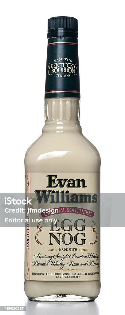 Evan Williams Original Southern Eierpunsch Flasche - Lizenzfrei Behälter Stock-Foto