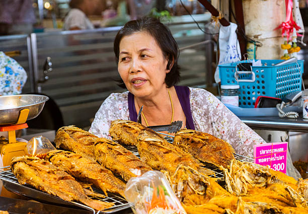 lub tor kor farmers market w bangkoku. - or tor kor market zdjęcia i obrazy z banku zdjęć