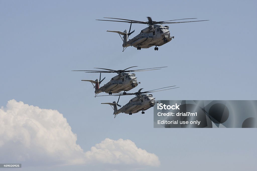 CH53-E Super Stallions - Foto stock royalty-free di Base aerea dei Marine di Miramar