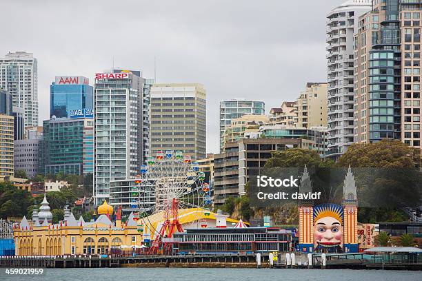 Parque Luna E Norte De Sydney - Fotografias de stock e mais imagens de Sharp Corporation - Sharp Corporation, Luna Park - Sydney, Sydney