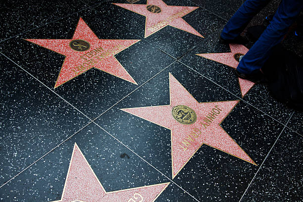 Hollywood Walk Of Fame Star - foto de acervo