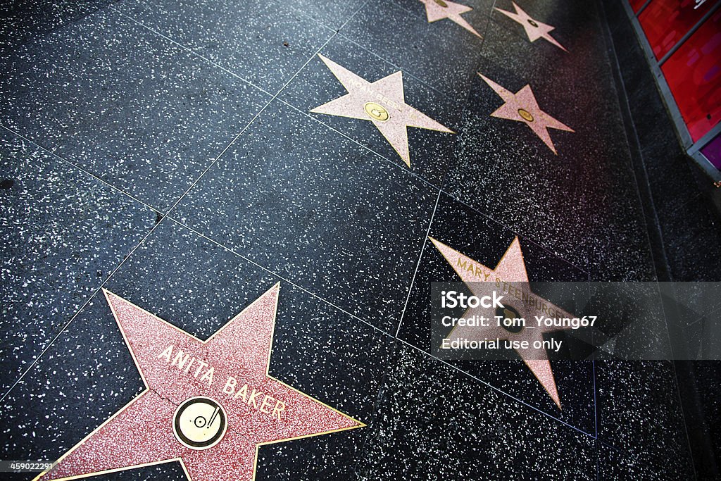 Hollywood Walk Of Fame-Sterne - Lizenzfrei Berühmte Persönlichkeit Stock-Foto