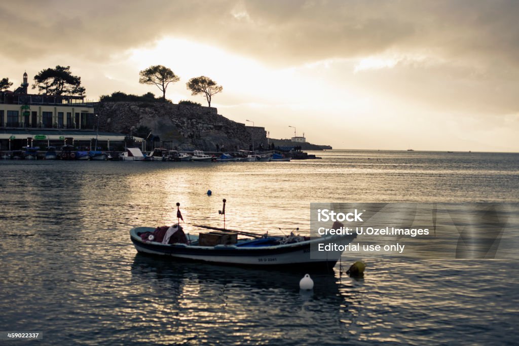 Bellissimo tramonto ın Foca, Izmir, Turchia - Foto stock royalty-free di Ambientazione esterna