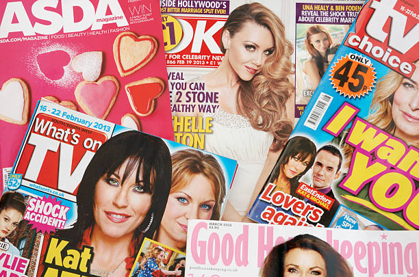 Magazines stock photo