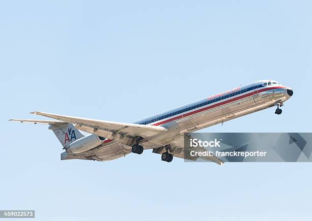 American Airlines Jet Taking Off Stock Photo - Download Image Now - Air Vehicle, Airplane, American Airlines