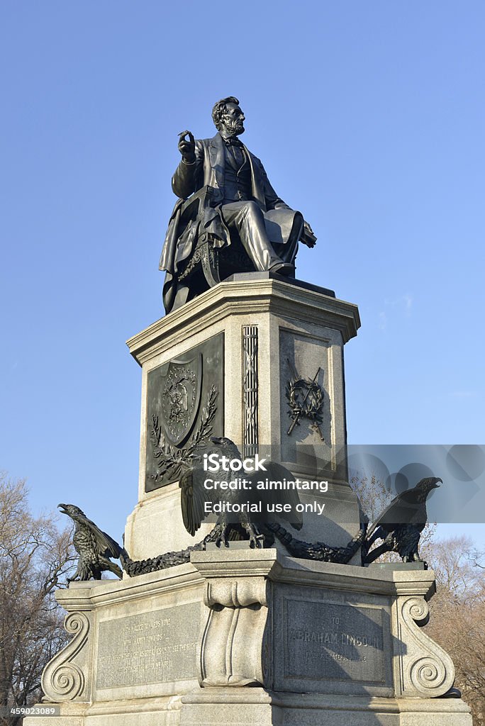 Abraham Lincoln Statue in Fairmount Park - Lizenzfrei Philadelphia - Pennsylvania Stock-Foto