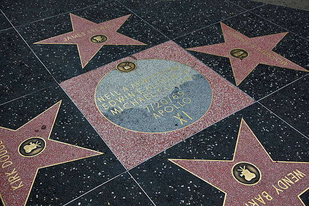 paseo de la fama de hollywood star apollo xi - neil armstrong fotografías e imágenes de stock