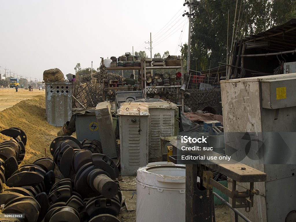 Nave rompere settore in Bangladesh - Foto stock royalty-free di Acciaio