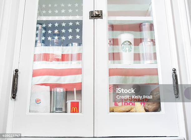 Fast Food In America Stock Photo - Download Image Now - American Culture, American Flag, Burger King