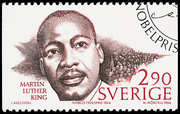 швеция martin luther king jr почтовая марка - postage stamp martin luther king jr isolated black civil rights стоковые фото и изображения