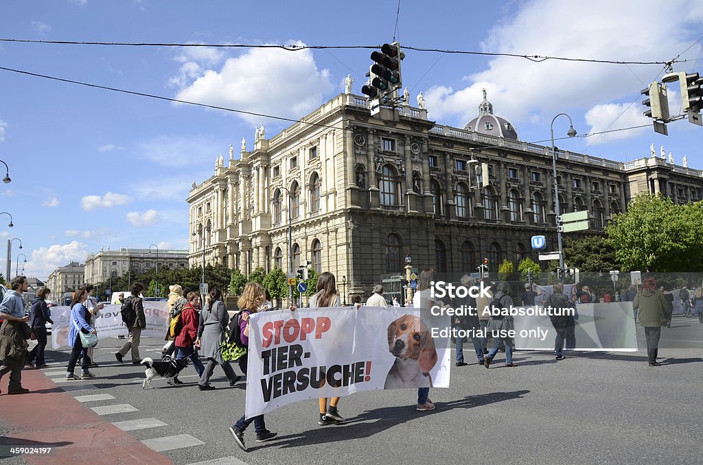 People In Vienna Protesting For Animal Rights Stock Photo - Download Image  Now - Animal Welfare, Protest, Activist - iStock