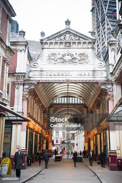 Leadenhall Markt London Gb Stockfoto und mehr Bilder von Beengt - Beengt, Britische Kultur, City von London