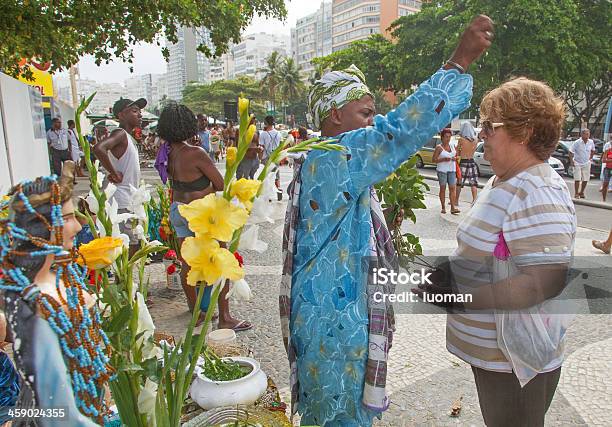 Iemanja S Honor Fiesta En Rio De Janeiro Foto de stock y más banco de imágenes de Acera - Acera, Adorador, Aire libre