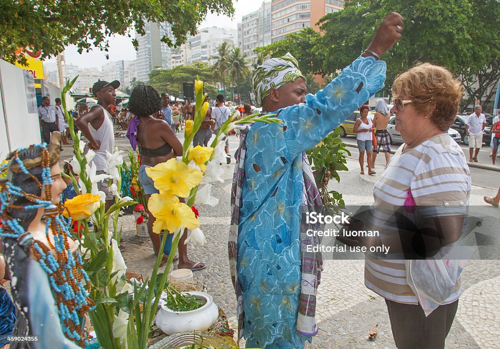 Iemanja ´ s honra partido no Rio de Janeiro - Royalty-free Ao Ar Livre Foto de stock