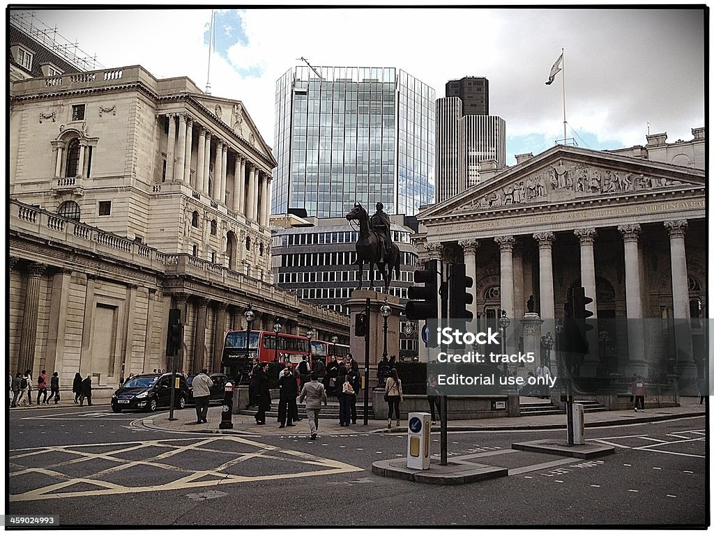 Bank, City of London - Lizenzfrei Bank Stock-Foto