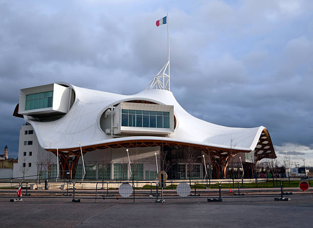 Centre Pompidou, Metz, France "Metz, France - Decembre 26, 2012: The Centre Pompidou Metz, a museum of modern and contemporary arts,designed by Japanease architect Shigeru Ban, located in Metz, capital of Lorraine, France." pompidou center stock pictures, royalty-free photos & images