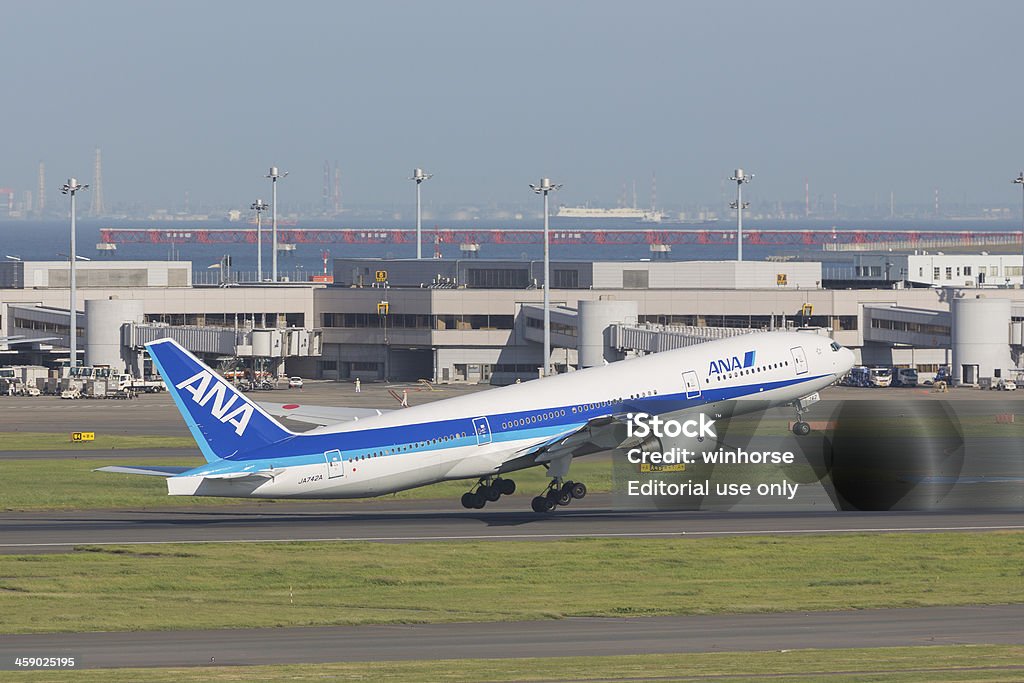 All Nippon Airways Boeing 777-200ER - Zbiór zdjęć royalty-free (All Nippon Airways)