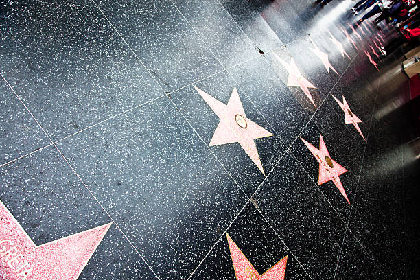 Hollywood Walk Of Fame Star - foto de acervo