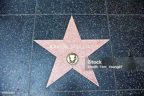 Photo libre de droit de Hollywood Walk Of Fame Star Aaron Spelling banque d'images et plus d'images libres de droit de Aaron Spelling - Aaron Spelling, Acteur, Arts Culture et Spectacles