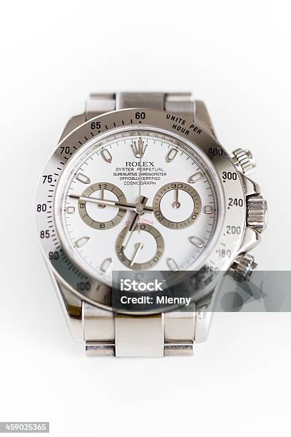 Rolex Daytona Cosmograph Oyster Perpetual White Steel Stock Photo - Download Image Now