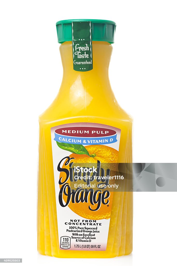 Einfach Orange Juice - Lizenzfrei Flasche Stock-Foto