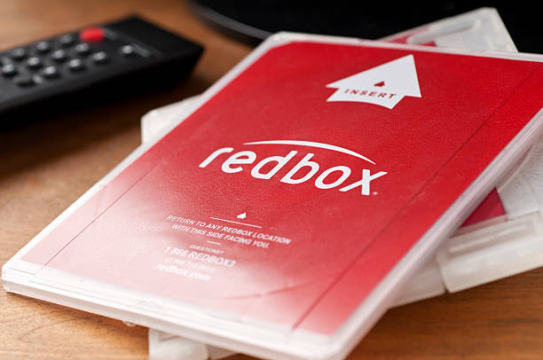 redbox - remote television movie box imagens e fotografias de stock
