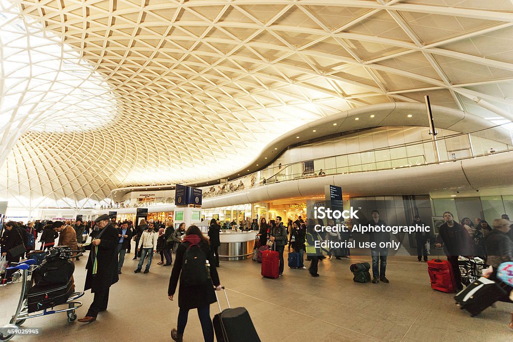 Kings Cross Station - Lizenzfrei Bahnhof Saint Pancras Stock-Foto