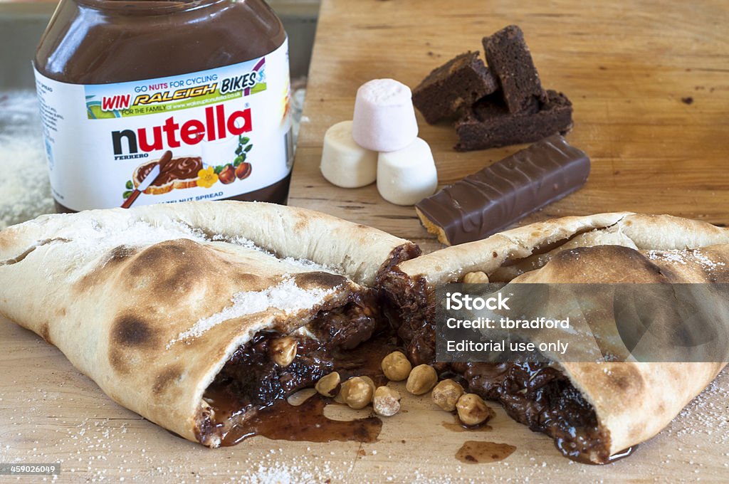 Nutella mit anderen ausgewählten Schokolade und Süßigkeiten - Lizenzfrei Nutella Stock-Foto